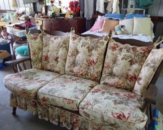Vintage sofa with pretty cushions