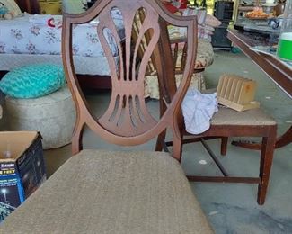 Vintage dining set with 6 chairs