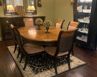 Carter's dining table and 6 chairs
