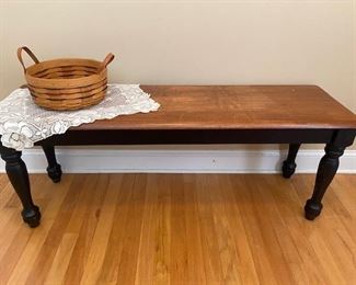 If the white bench was not your style here is another bench in a darker tone