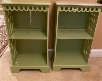 Two sweet little stands-perfect as nightstands, side tables or shelving in a child's room