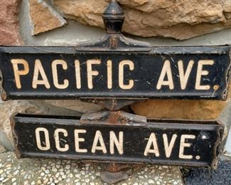 Vintage Atlantic City street sign 