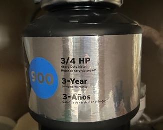Garbage disposal recently purchased 