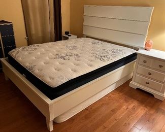 Queen size Bedframe and a night stand set