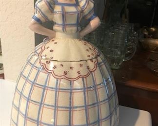 Vintage blonde woman cookie jar 