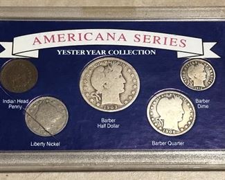 Barber Silver half, Quarter, Dime, Set