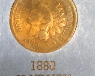 1880 Indian head cent