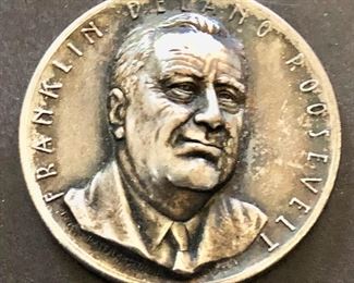 Franklin Roosevelt .999 Silver token