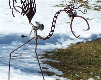 Huge garden bird sculpture