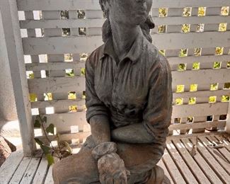 "Woman in Thought Gardening" - Shes soooo Beautiful and So HEAVY! Bring your muscle for this one!