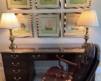 Council Craftsman Credenza with Keys $ 495 

Leather desk chair $145