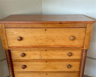 Honey Pecan Chest Spool Corners