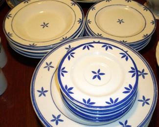 partial set of Italian china