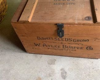 Burpee Seeds Advertisement Box. 