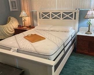 Queen size bed and mattress