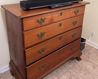 chest of drawers with sound bar on top