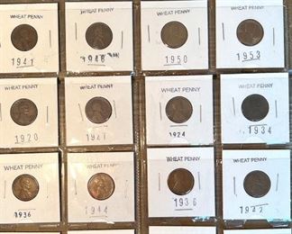 Collection of Wheat Pennies (20)