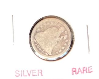 1854 Seated Liberty Dime