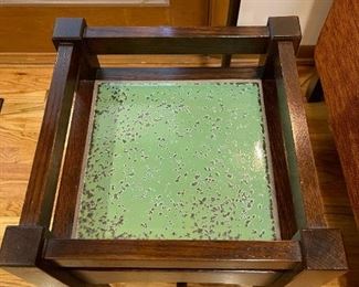 STICKLEY Tile Topped Plant Stand