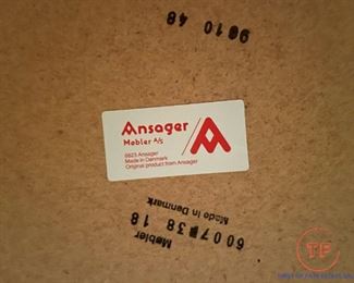 ANSAGER MOBLER Mid Century Danish Expanding Hidden Leaf Dining Table and Chair Set