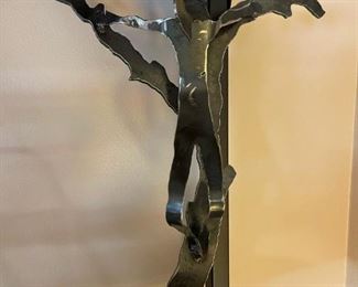 Signed Religious Metal Art