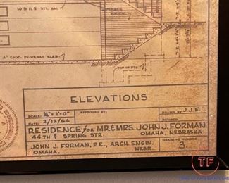 Framed Residential Blueprint
