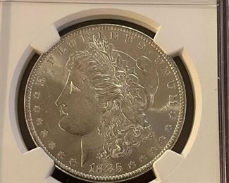 GRADED Morgan SILVER Dollars