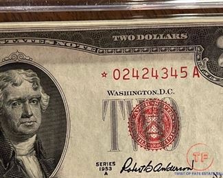 SET - Red Seal STAR Bills - Consecutive Serial Numbers