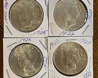 SILVER Peace Dollars