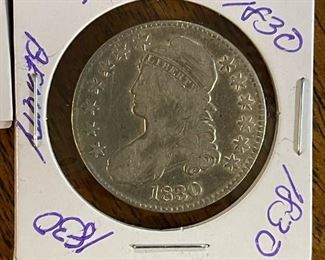 1830 Capped Bust Half Dollar