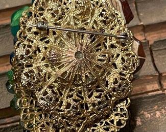 MIRIAM HASKELL Bracelet, Earrings, and Brooch Set