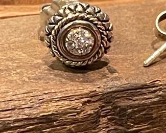 18K Gold and Diamond Earrings