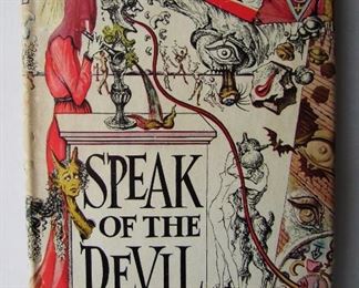Lot 271   3 Salvador Dali books including 1942 “The Secret Life of Salvador Dali”, 1946 “The Autobiography of Benvenuto Cellini” illustrated by Dali and 1945 “Speak of the Devil” w/Dali illustrated slip cover. Minor wear, 1 with sun bleaching. 1 slip cover with corner chipping.   $125 - $225  (Only 1 book pictured, see more on Auction site)