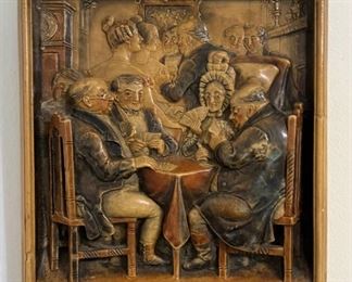 Antique Ivorex Whist At Wardles Carved Relief