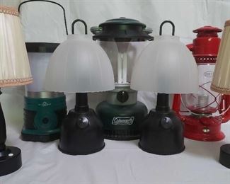 Assorted Battery Operated IndoorOutdoor Lanterns And Lamps