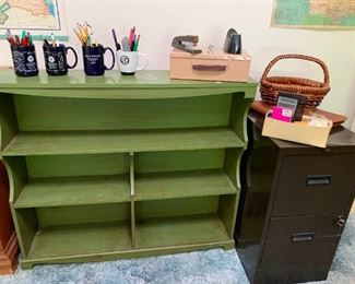 Bookcase, Office Supplies And More