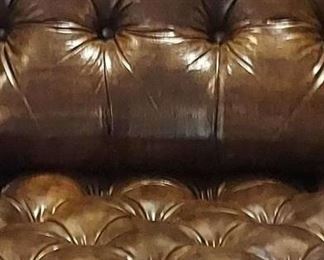Chippendale Style Button Tufted Wing Back Reclining Armchair