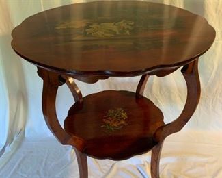 Ornate Round Occasional Table