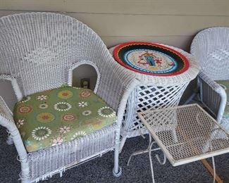 Woven Wicker Patio Seating Group