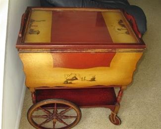 Antique Tea Cart Serving Cart