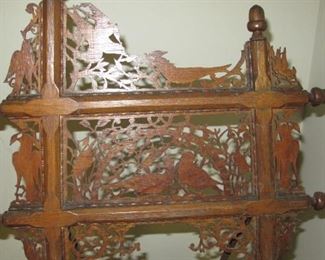 Antique carved Easel