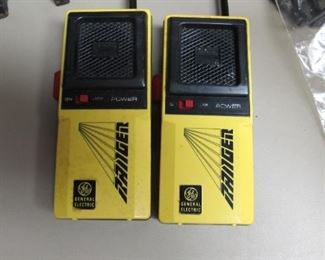 Vintage GE Ranger walkee talkies. Working