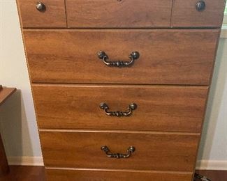 Chest of drawers 
Measures 34” wide x 54” tall x 16” deep