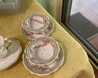 Higgins & Setter small custard cups with saucers