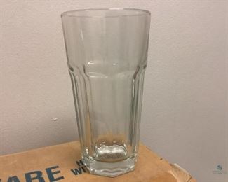 Two boxes, approximately (72) total of Libby Duratuff Gibraltar 16 oz. Glasses. All are in used condition, some may have chips or cracks.