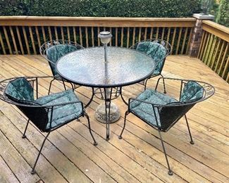 Woodard wrought iron patio furniture