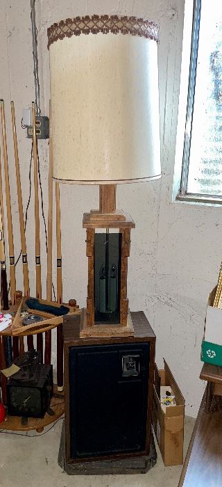 Vintage Lamp, mid century vintage speakers