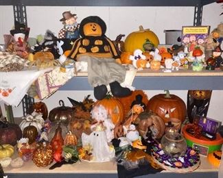 Halloween, witches, ghosts, pumpkins, leaves, fall and autumn Decor, PartyLite candles