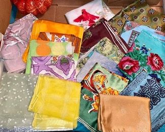 Vintage handkerchiefs  and scarves