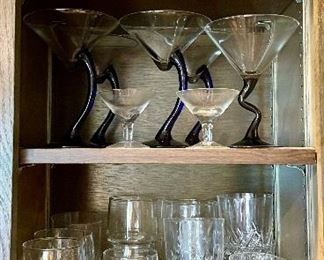 Vintage mid century bar glasses